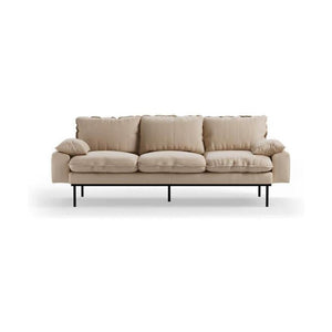 HKliving Retro 3-zitsbank Knotted Beige