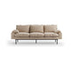 HKliving Retro 3-zitsbank Knotted Beige