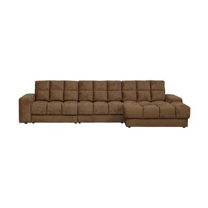 WOOOD Second Date chaise longue bank rechts structure velvet Brass