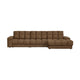 WOOOD Second Date chaise longue bank rechts structure velvet Brass