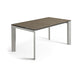 Kave Home Axis eettafel uitschuifbaar 160/220x90 cm Bruin/Grijs