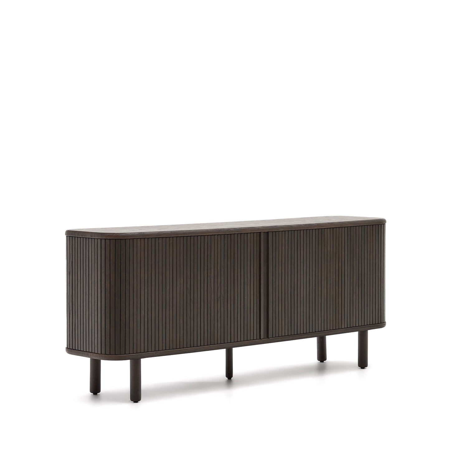 Kave Home Mailen dressoir met 2 deuren essen donkere afwerking