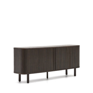 Kave Home Mailen dressoir met 2 deuren essen donkere afwerking
