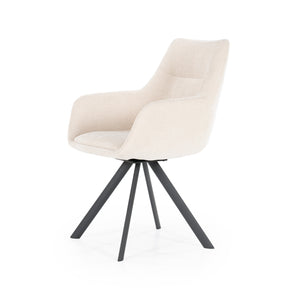 By-Boo Bliss eetkamerstoel met arm Beige