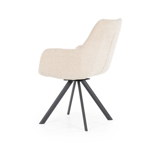 By-Boo Bliss eetkamerstoel met arm Taupe