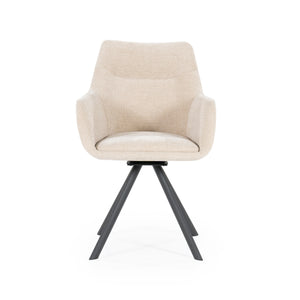 By-Boo Bliss eetkamerstoel met arm Taupe