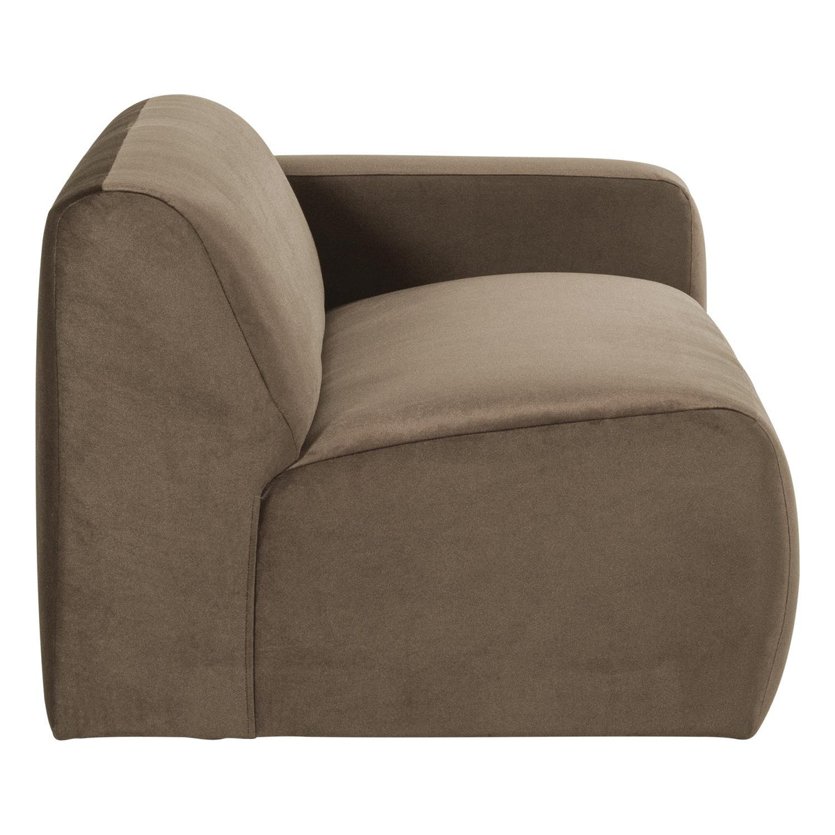 WOOOD Mojo Base 2-zits bank arm rechts velvet Taupe
