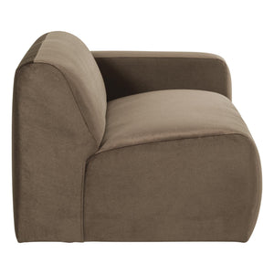 WOOOD Mojo Base 2-zits bank arm rechts velvet Taupe