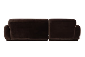 Zuiver Hazel 3,5-zitsbank Chaise Longue links Bruin