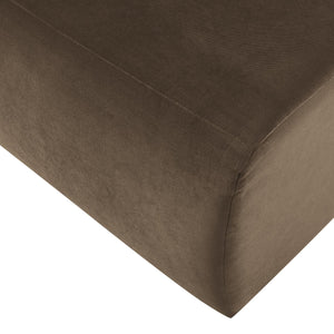 WOOOD Mojo Base eetkamerbank 84 cm met rugleuning velvet Taupe