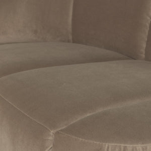 WOOOD Mojo 2-zits bankje links velvet Khaki