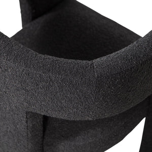 WOOOD Tiwa fauteuil bouclé Donkergrijs