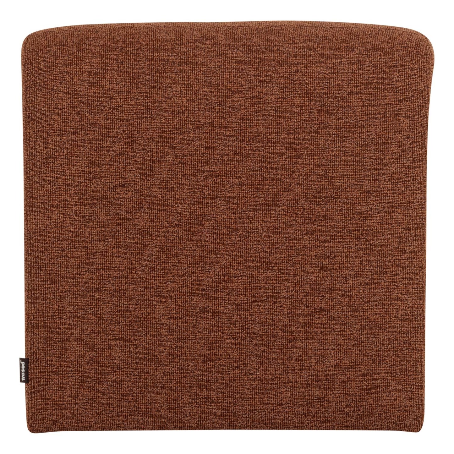 WOOOD Mojo Base eetkamerbank 84 cm met rugleuning bouclé Roestbruin