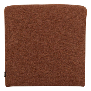 WOOOD Mojo Base eetkamerbank 84 cm met rugleuning bouclé Roestbruin