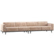 WOOOD Statement XL 4-zits bank 372 cm Chenille Velvet Naturel