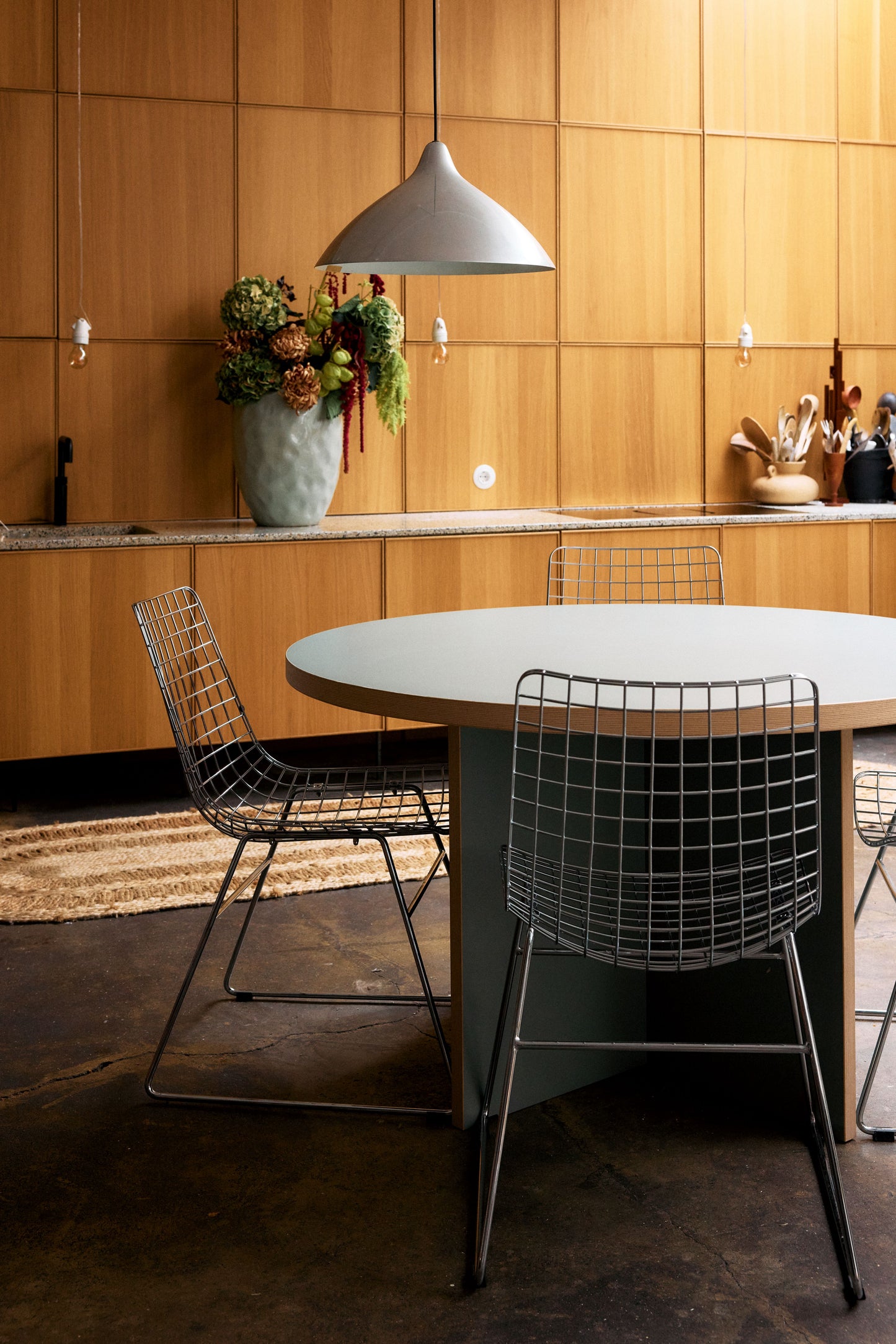 HKliving Dining Table eettafel Ø130 cm Clay