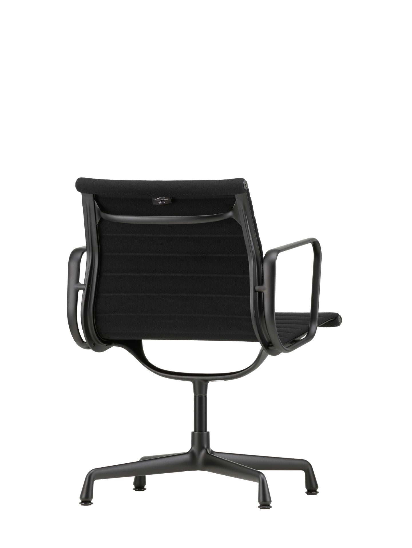 Vitra Eames Aluminium EA 108 bureaustoel Hopsak Nero poot aluminium black