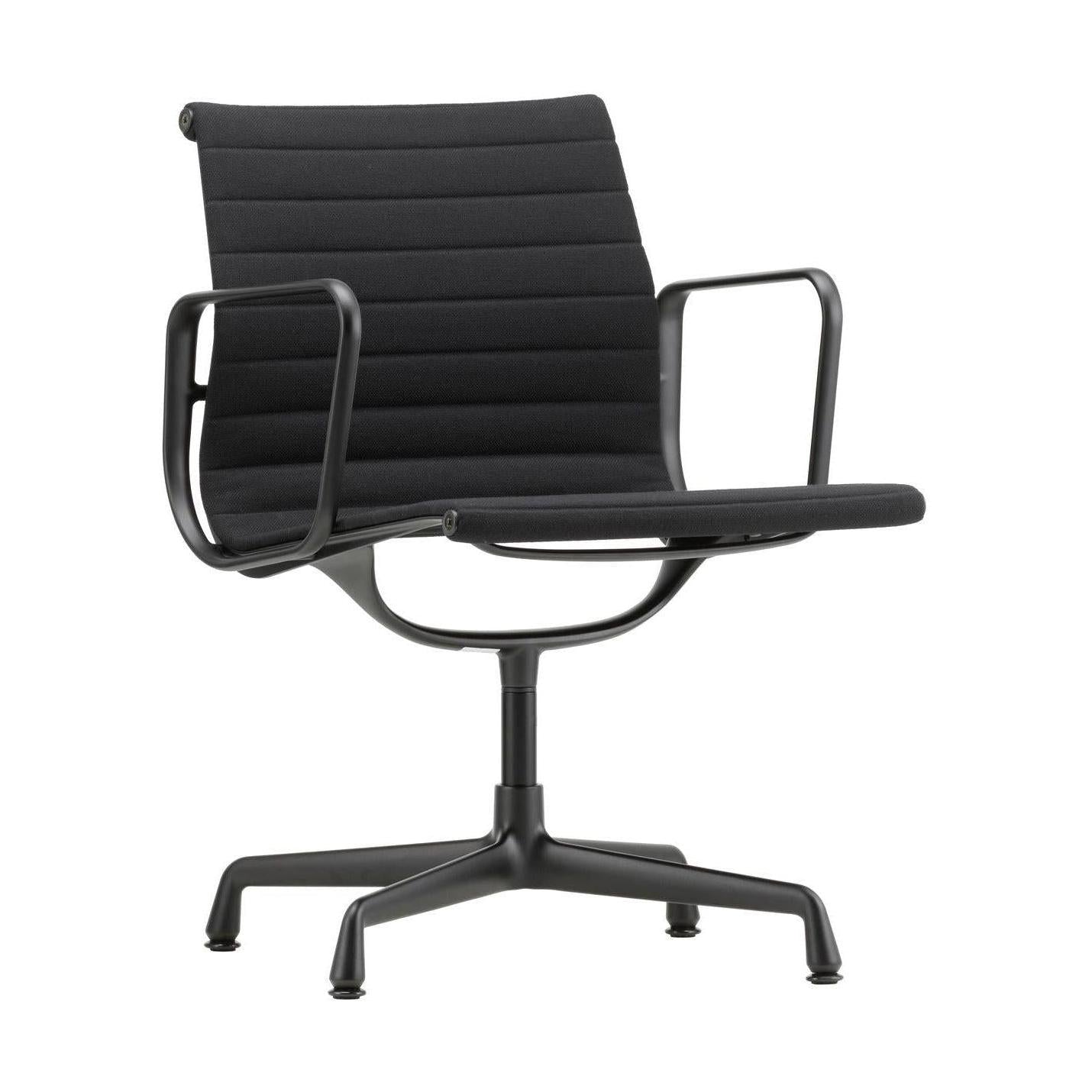 Vitra Eames Aluminium EA 108 bureaustoel Hopsak Nero poot aluminium black