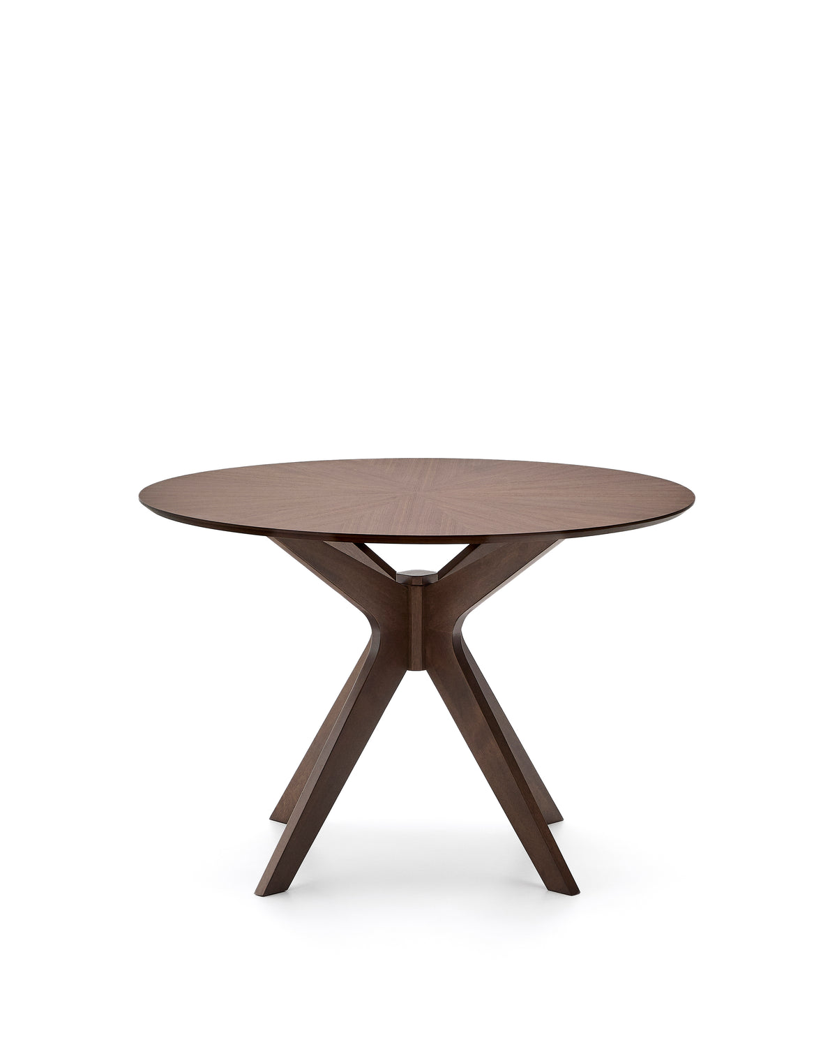 Kave Home Naanim eettafel rond Ø100 cm Donkerbruin