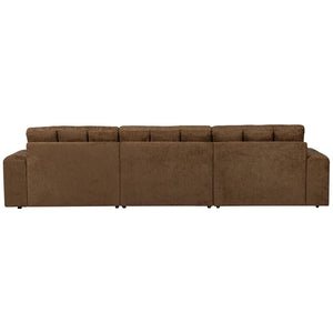 WOOOD Second Date chaise longue bank links structure velvet Brass