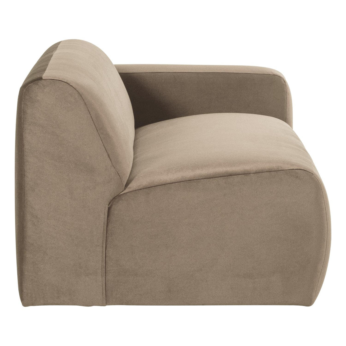 WOOOD Mojo Base 2-zits bank arm rechts velvet Khaki