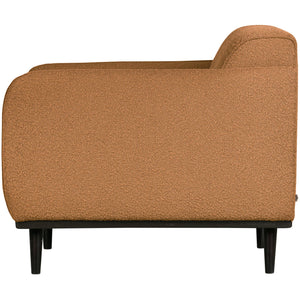 WOOOD Statement fauteuil met arm Bouclé Butter