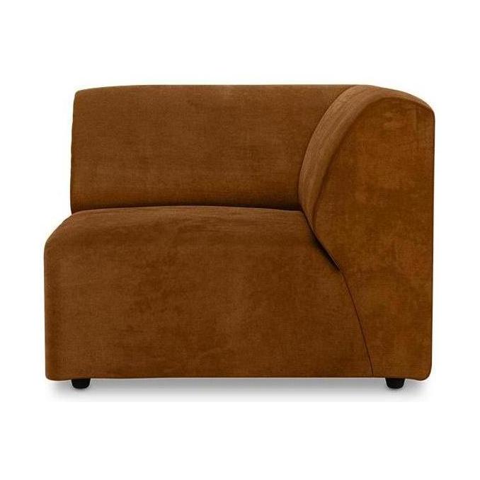 HKliving Jax bank right end Royal Velvet Caramel