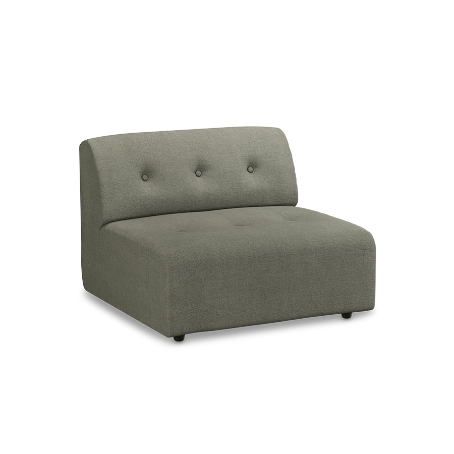 HKliving Vint bank middle Linen Army Green