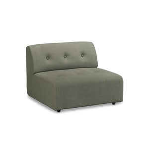 HKliving Vint bank middle Linen Army Green