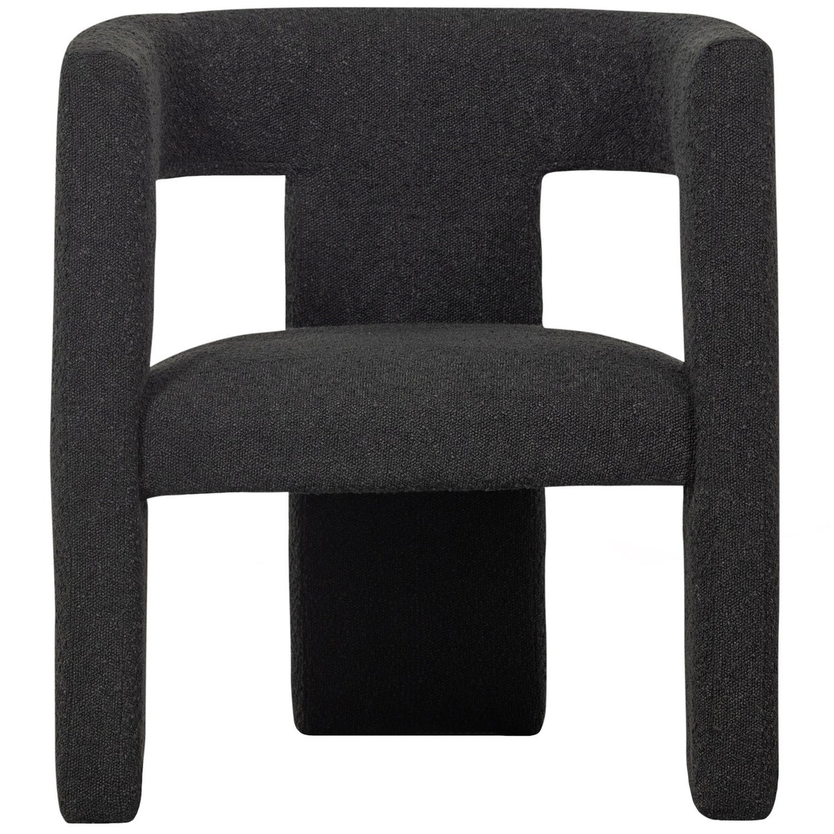 WOOOD Tiwa fauteuil bouclé Donkergrijs
