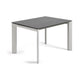 Kave Home Axis eettafel uitschuifbaar 120/180x80 cm Grijs/Wit