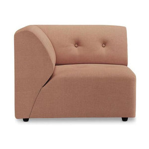 HKliving Vint bank left Linen Dusty Rose