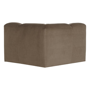 WOOOD Mojo bank hoekelement recht velvet Taupe