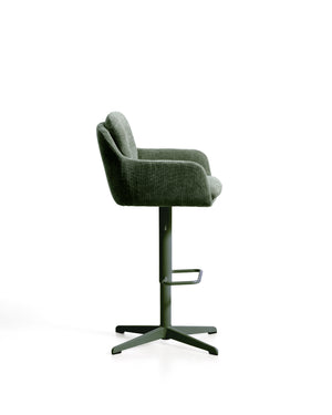 Kave Home Lexa verstelbare barkruk Green