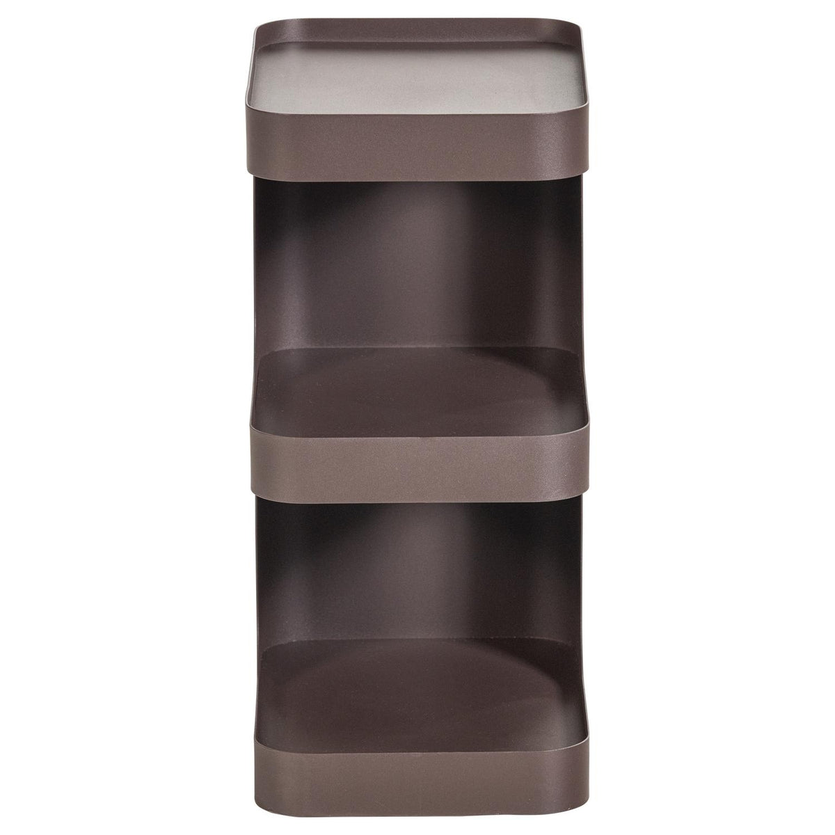 WOOOD Vire bijzettafel Donkerbruin