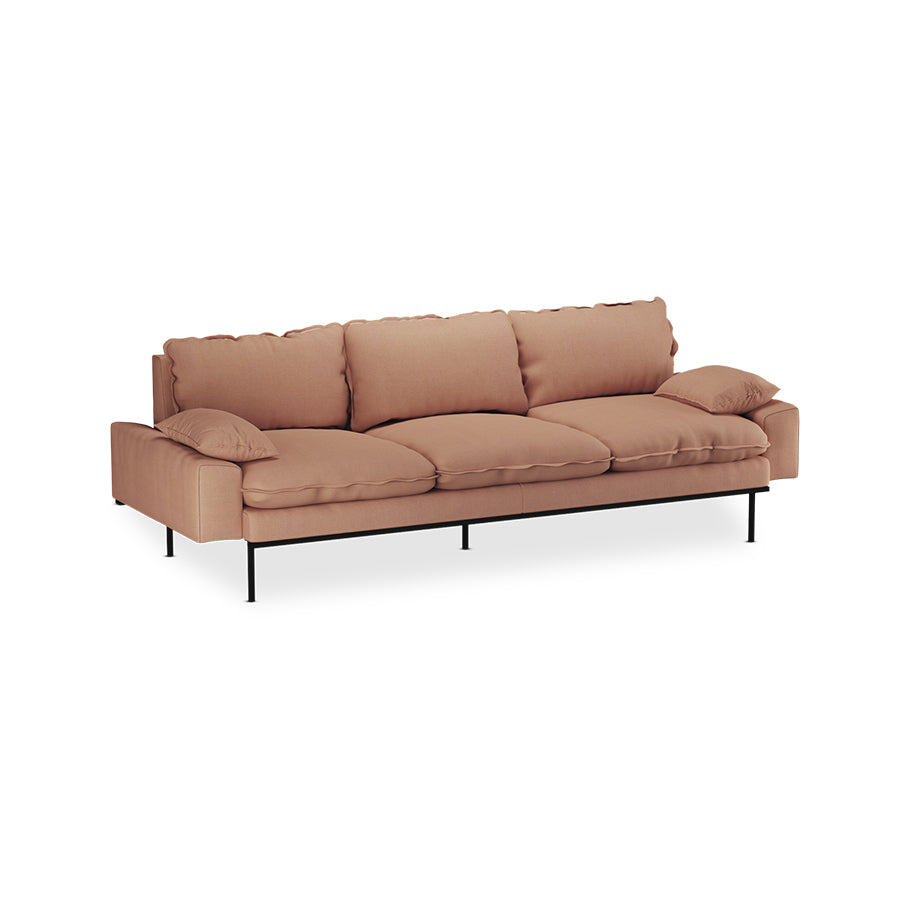 HKliving Retro 4-zitsbank Linen Dusty Rose