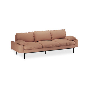 HKliving Retro 4-zitsbank Linen Dusty Rose