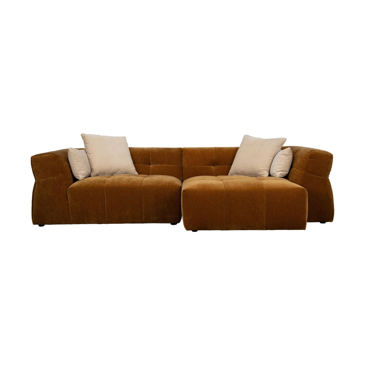 Dutchbone Hodge bank Chaise Longue rechts Okergeel