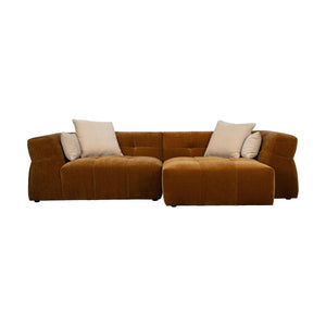 Dutchbone Hodge bank Chaise Longue rechts Okergeel