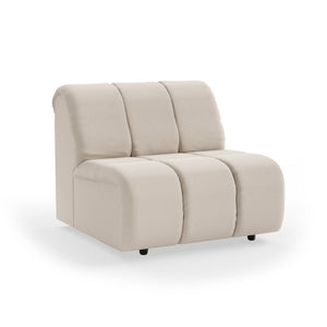HKliving Wave bank middle Cosy Beige