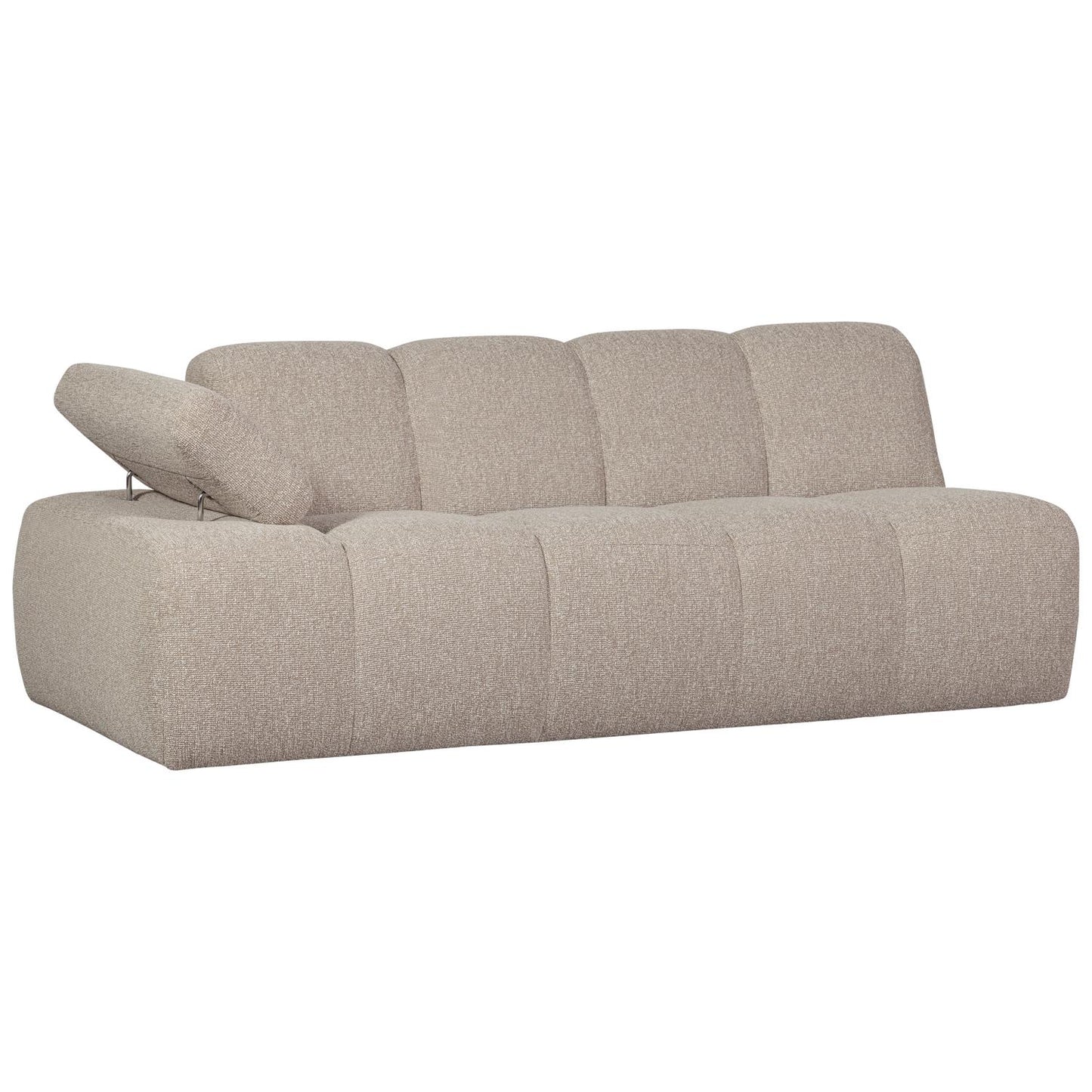 WOOOD Mojo 2-zits bank arm links bouclé Beige Melange