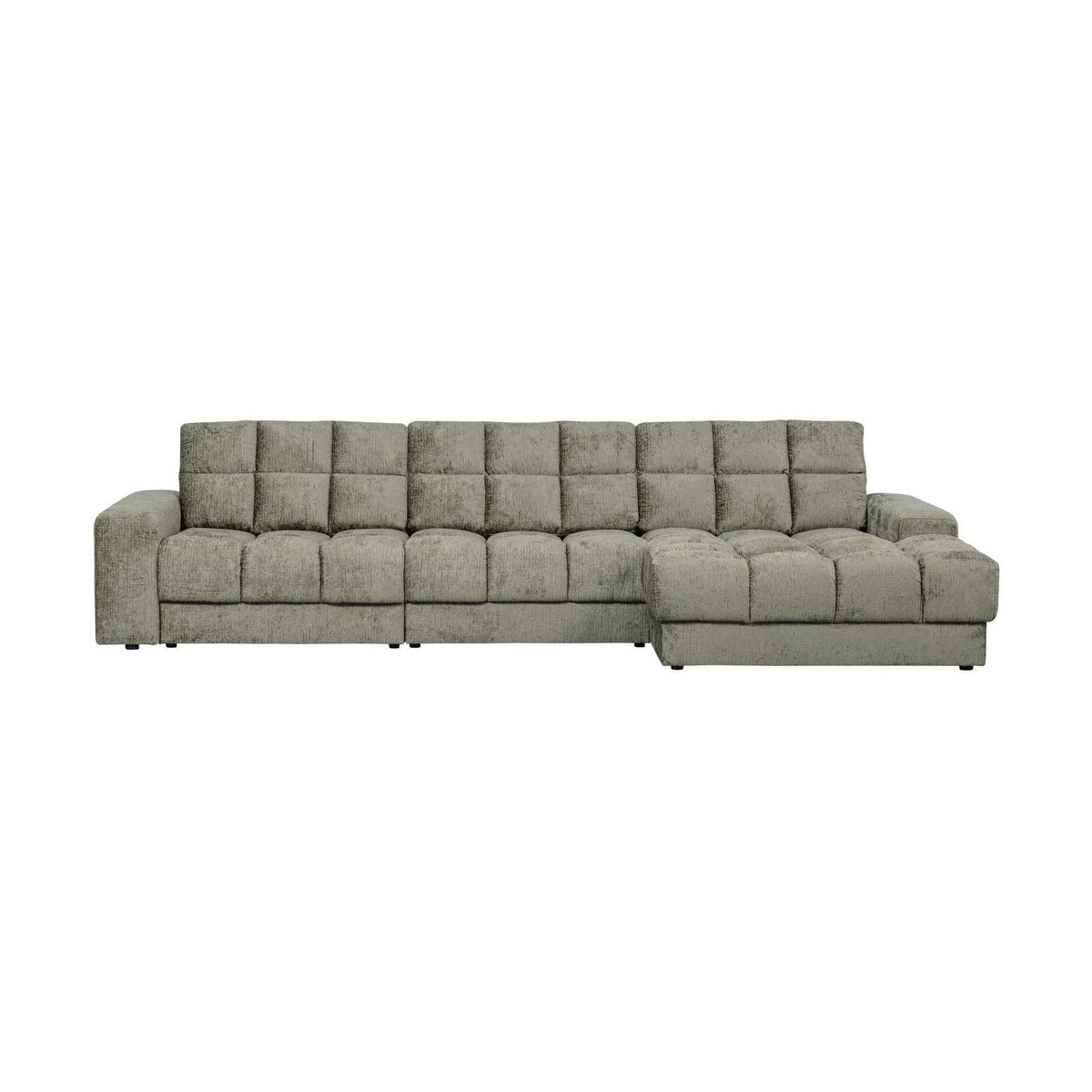 WOOOD Second Date chaise longue bank rechts structure velvet Frost