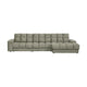 WOOOD Second Date chaise longue bank rechts structure velvet Frost
