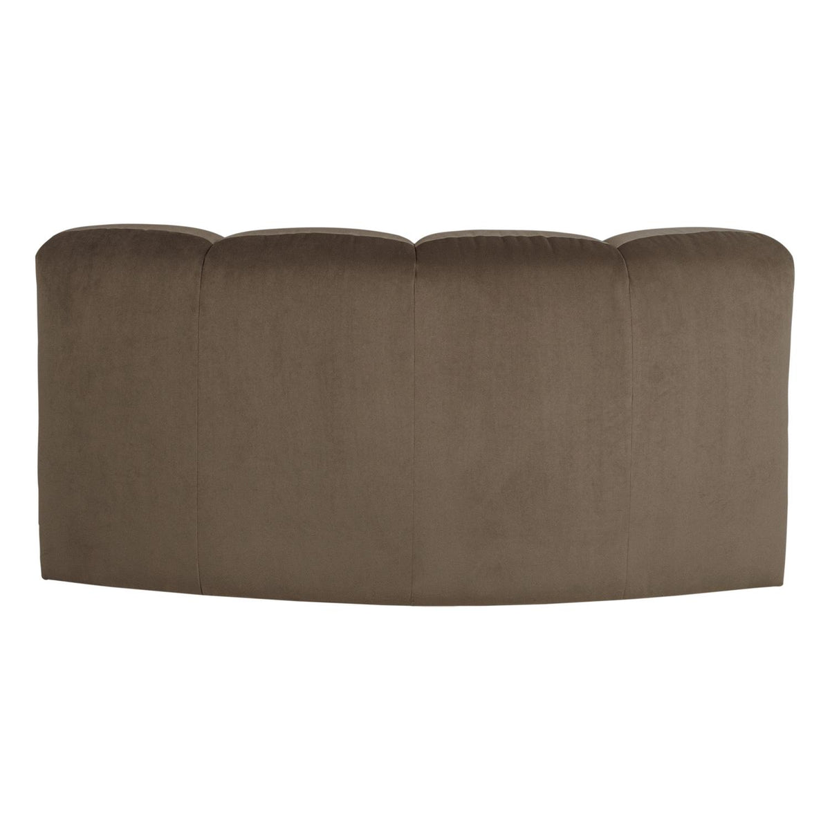 WOOOD Mojo bank hoekelement rond velvet Taupe