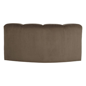 WOOOD Mojo bank hoekelement rond velvet Taupe