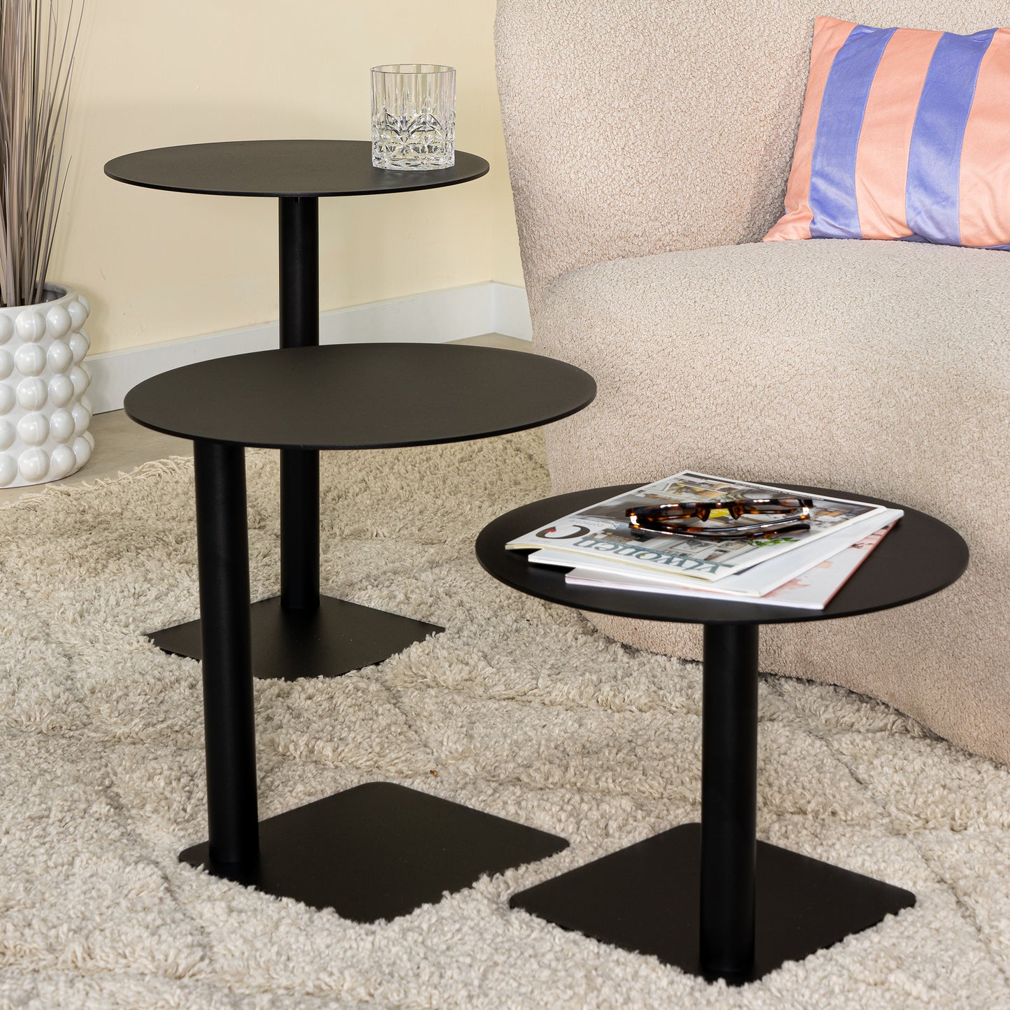 Spinder Design Sunny bijzettafel Zwart