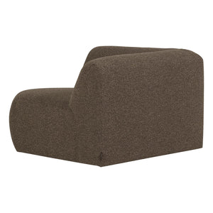 WOOOD Mojo Base bank hoekelement recht bouclé Bruin Melange