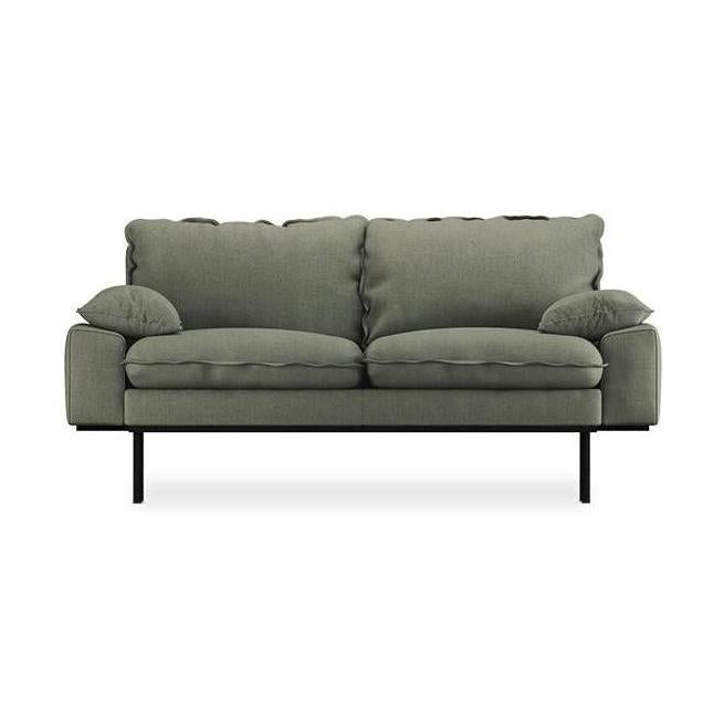 HKliving Retro 2-zitsbank Linen Army Green