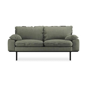 HKliving Retro 2-zitsbank Linen Army Green