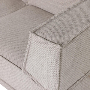 WOOOD Manu 3-zitsbank chaise longue links Naturel